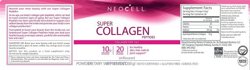 Neocell Super Collagen Unflavored Powder - 200 gram