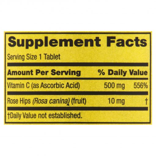 Spring Valley Vitamin C (500 mg) - 100 tablets
