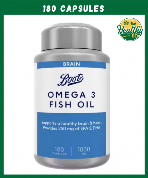 Boots Omega 3 Fish Oil (1,000 mg) – 180 capsules