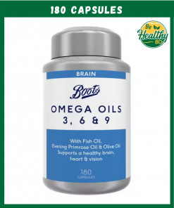 Boots Omega Oils 3, 6 & 9 with Fish Oil – 180 capsules