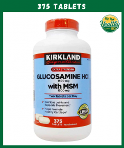 Kirkland Glucosamine HCI with MSM (1,500 mg) – 375 tablets