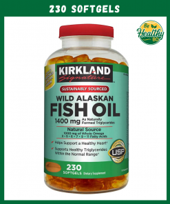 Kirkland Wild Alaskan Fish Oil (1,400 mg) – 230 softgels