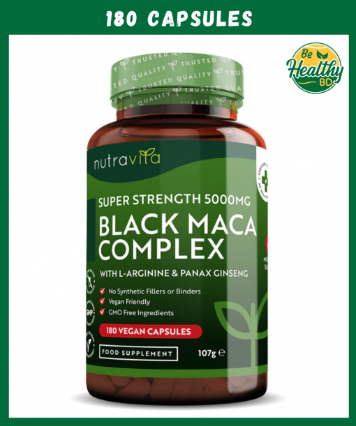 Nutravita Super Strength Black Maca Complex (5,000 mg) – 180 capsules