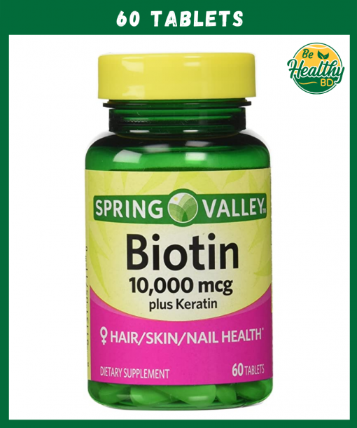 Spring Valley Biotin (10,000 mcg) - 60 tablets