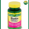 Spring Valley Biotin (5,000 mcg) - 120 Softgels