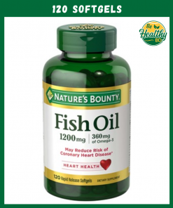 Nature’s Bounty Fish Oil (1,200 mg) – 120 softgels