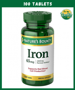 Nature’s Bounty Iron (65 mg) – 100 tablets