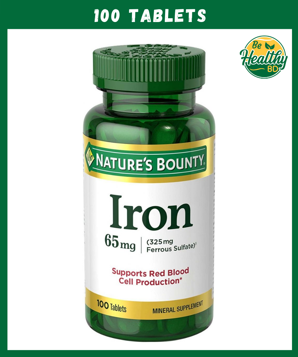 Nature S Bounty Iron 65 Mg 100 Tablets BeHealthyBD