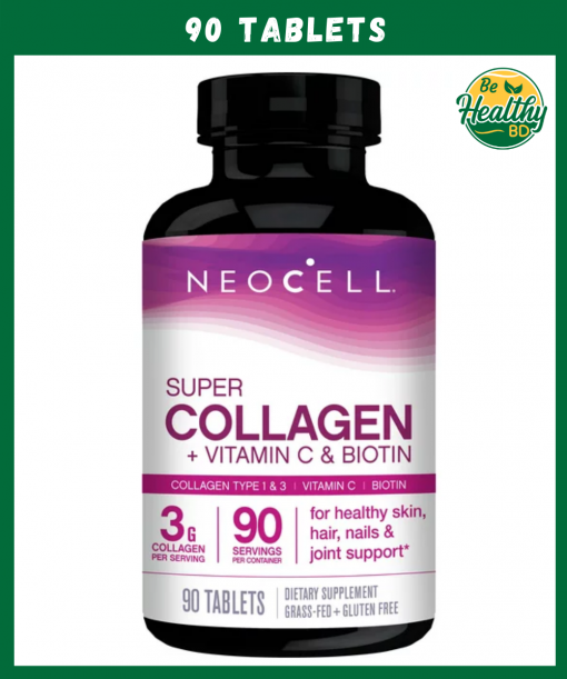 Neocell Super Collagen + Vitamin C & Biotin – 90 tablets