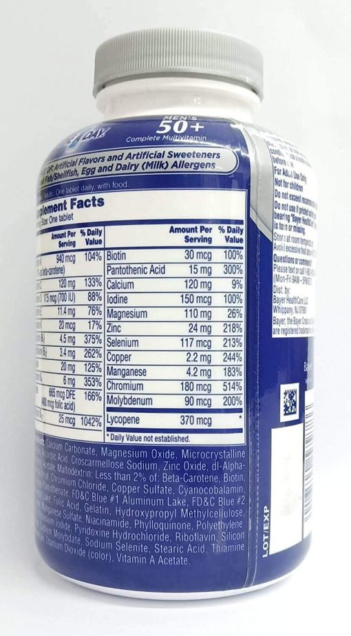 One A Day Men's 50 + Complete Multivitamin - 300 tablets