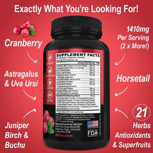 dr.bo Kidney Cleanse Detox & Support Formula - 60 capsules