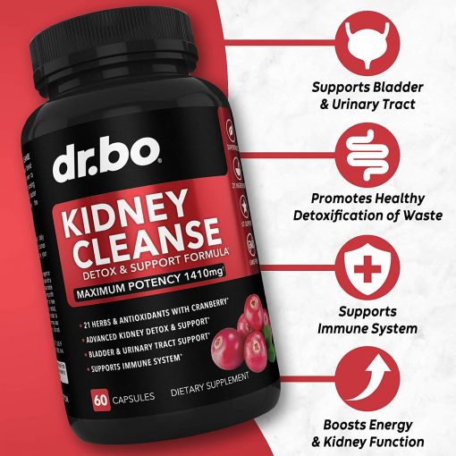 dr.bo Kidney Cleanse Detox & Support Formula - 60 capsules