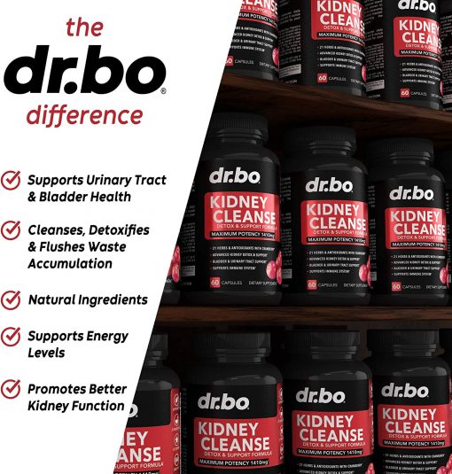 dr.bo Kidney Cleanse Detox & Support Formula - 60 capsules