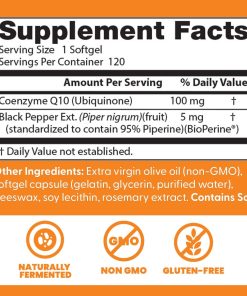 Doctor's Best CoQ10 with Bioperine (100 mg) - 120 veggie caps
