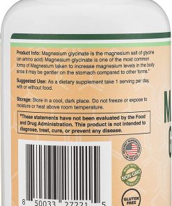 Double Wood Magnesium Glycinate (400 mg) - 180 veggie capsules