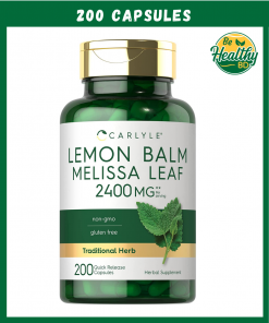 Carlyle Lemon Balm Melissa Leaf (2,400 mg) - 200 capsules