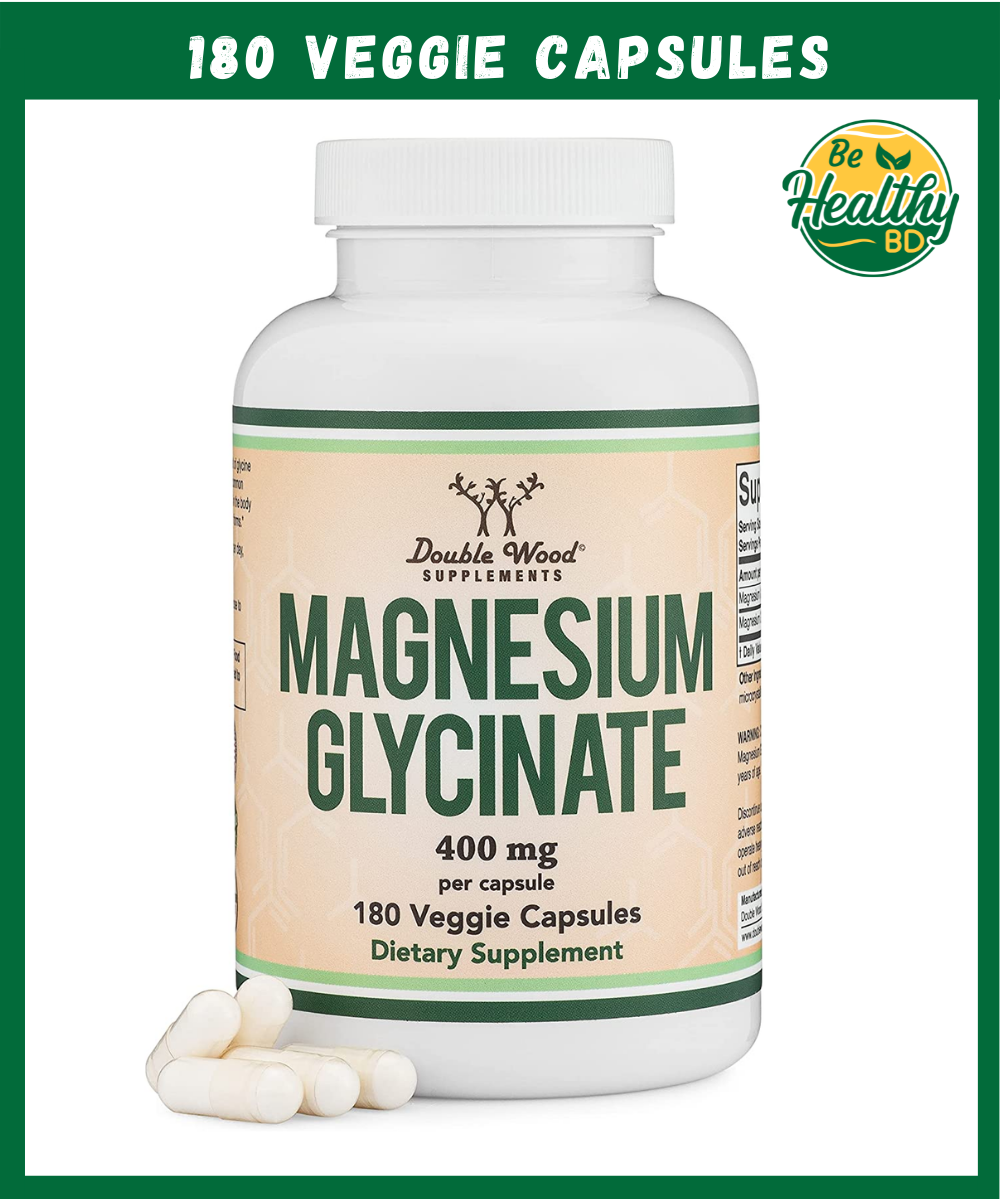 Double Wood Magnesium Glycinate (400 mg) - 180 veggie capsules ...