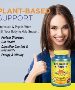 Nature's Life Bromelain & Papain - 100 vegetarian capsules