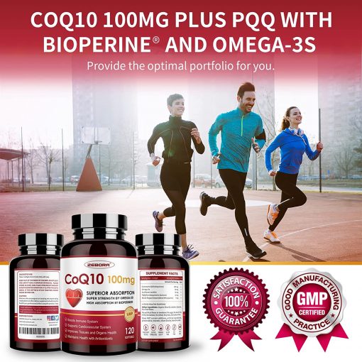 Zebora CoQ10 (100 mg) - 120 softgels