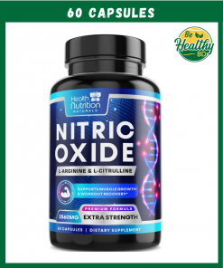 Health Nutrition Naturals Nitric Oxide L-Arginine & L-Citrulline - 60 capsules