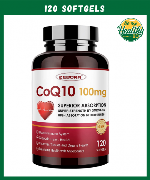 Zebora CoQ10 (100 mg) - 120 softgels