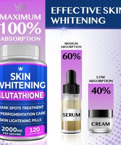 Skin Whitening Glutathione (2,000 mg) - 120 capsules