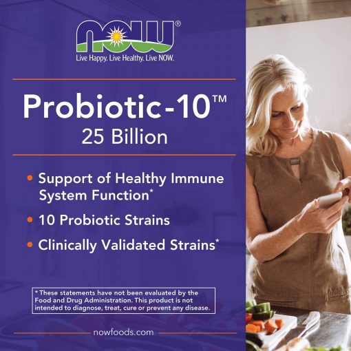 Now Probiotic-10 25 Billion - 50 capsules