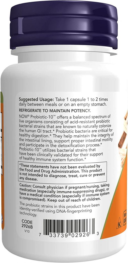 Now Probiotic-10 25 Billion - 50 capsules