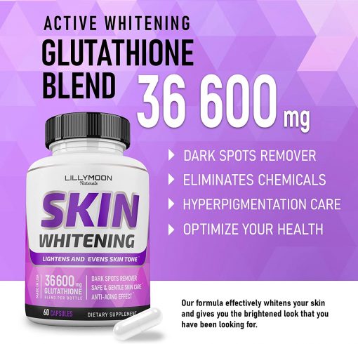 Lillymoon Skin Whitening 36,600 mg Glutathione - 60 capsules