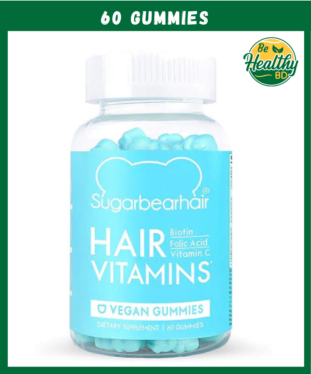 Sugarbear Hair Vitamins Vegan Gummies - 60 gummies - BeHealthyBD