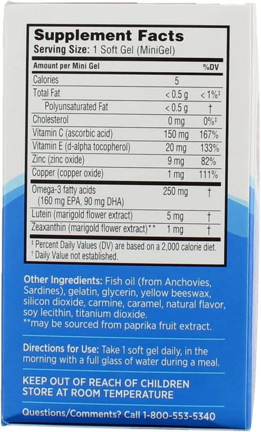 Bausch + Lomb Ocuvite Adult 50+ - 90 mini softgels