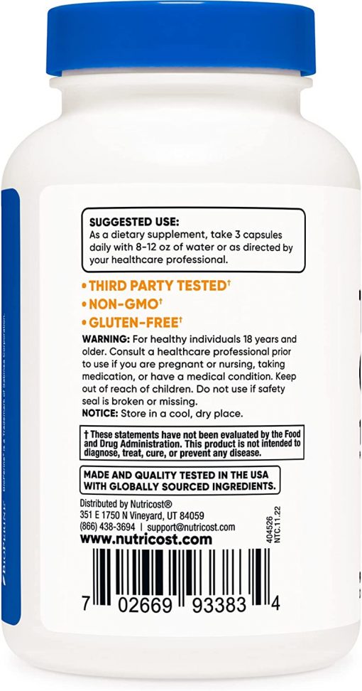 Nutricost Testosterone Complex (1,800 mg) - 90 capsules