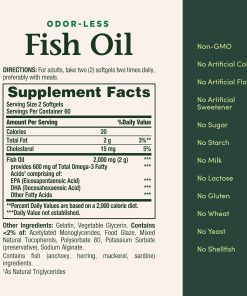 Nature's Bounty Odor-less Fish Oil (1,000 mg) - 120 softgels