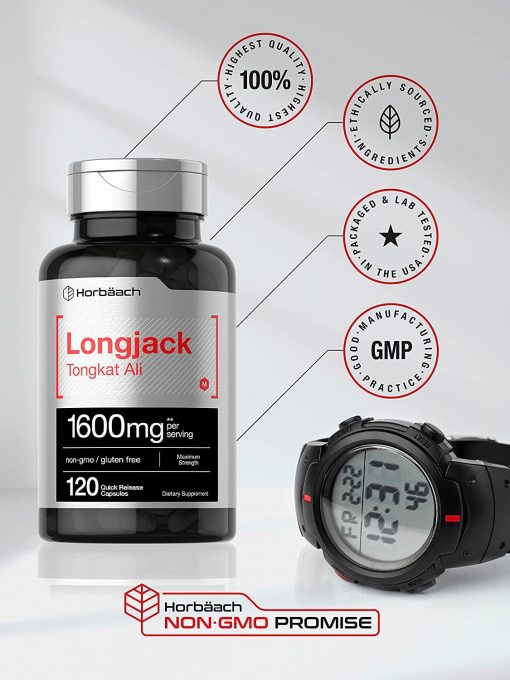 Horbaach Longjack Tongkat Ali (1,600 mg) - 120 capsules