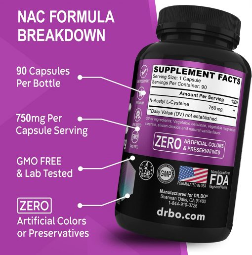 dr.bo NAC (750 mg) - 90 capsules