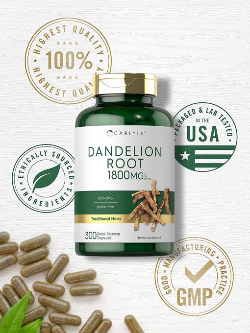 Carlyle Dandelion Root (1,800 mg) - 300 capsules