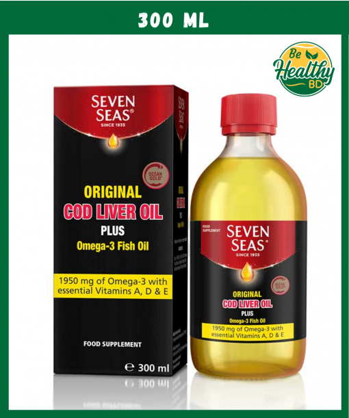 Seven Seas Cod Liver Oil with Omega-3 Fish Oil (1,950 mg) - 300 ml