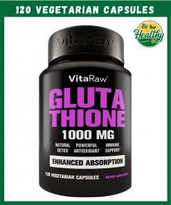 VitaRaw Glutathione Reduced Form (1,000 mg) - 120 vegetarian capsules