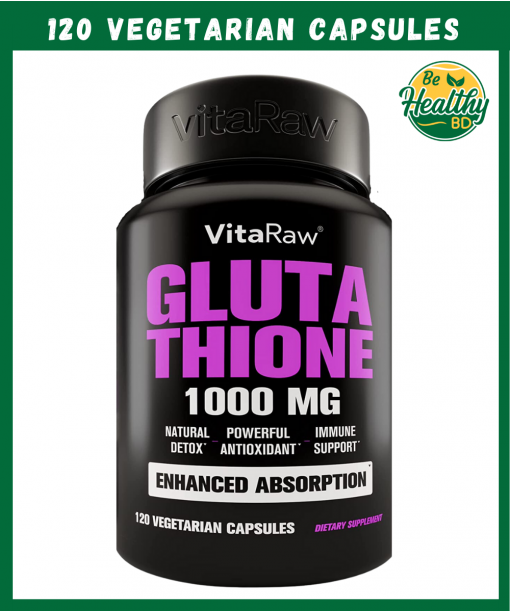 VitaRaw Glutathione Reduced Form (1,000 mg) - 120 vegetarian capsules