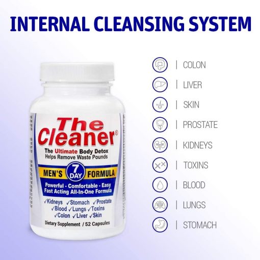The Cleaner 7 Day Men's Formula Ultimate Body Detox - 52 Capsules