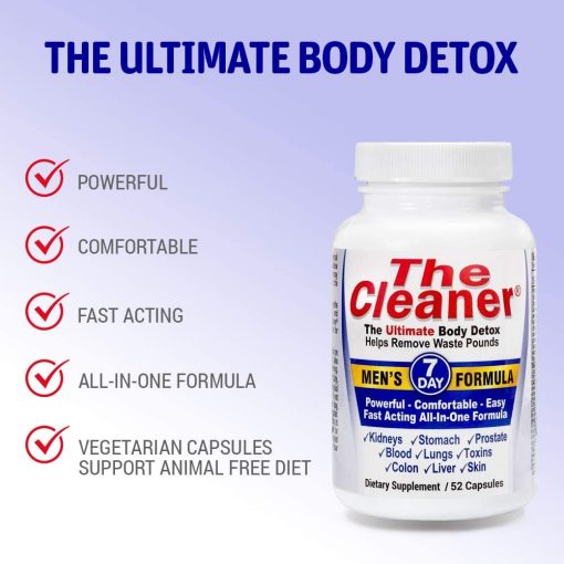 The Cleaner 7 Day Men's Formula Ultimate Body Detox - 52 Capsules