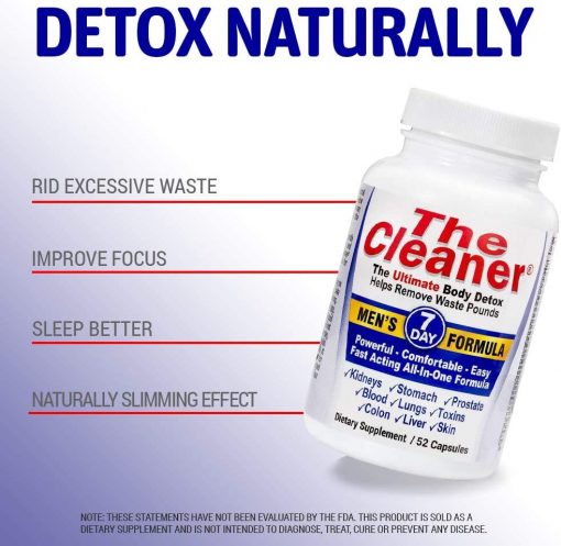 The Cleaner 7 Day Men's Formula Ultimate Body Detox - 52 Capsules
