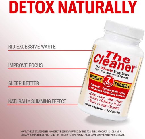 The Cleaner 7 Day Women's Formula Ultimate Body Detox - 52 Capsules