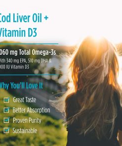 Nordic Naturals Arctic-D Cod Liver Oil Omega - 3 + Vitamin D3 Lemon Taste - 237 ml
