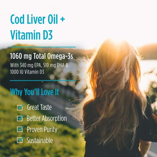 Nordic Naturals Arctic-D Cod Liver Oil Omega - 3 + Vitamin D3 Lemon Taste - 237 ml