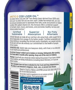 Nordic Naturals Arctic-D Cod Liver Oil Omega - 3 + Vitamin D3 Lemon Taste - 237 ml