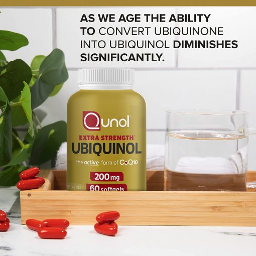 Qunol Extra Strength Ubiquinol (200 mg) - 60 softgels