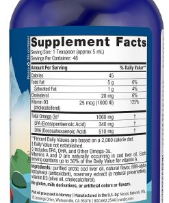 Nordic Naturals Arctic-D Cod Liver Oil Omega - 3 + Vitamin D3 Lemon Taste - 237 ml