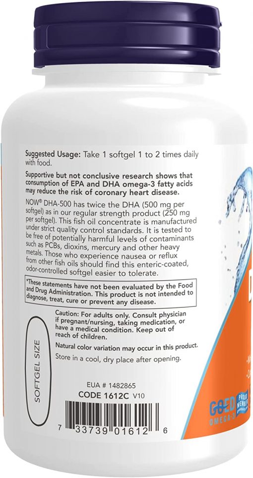 Now Double Strength DHA - 500 - 90 softgels