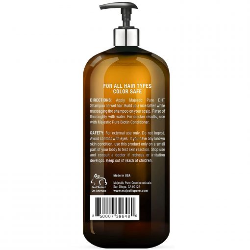 Majestic Pure Biotin Shampoo with DHT-3 Blocker - 473 ml